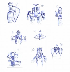 Player Ship Sketches